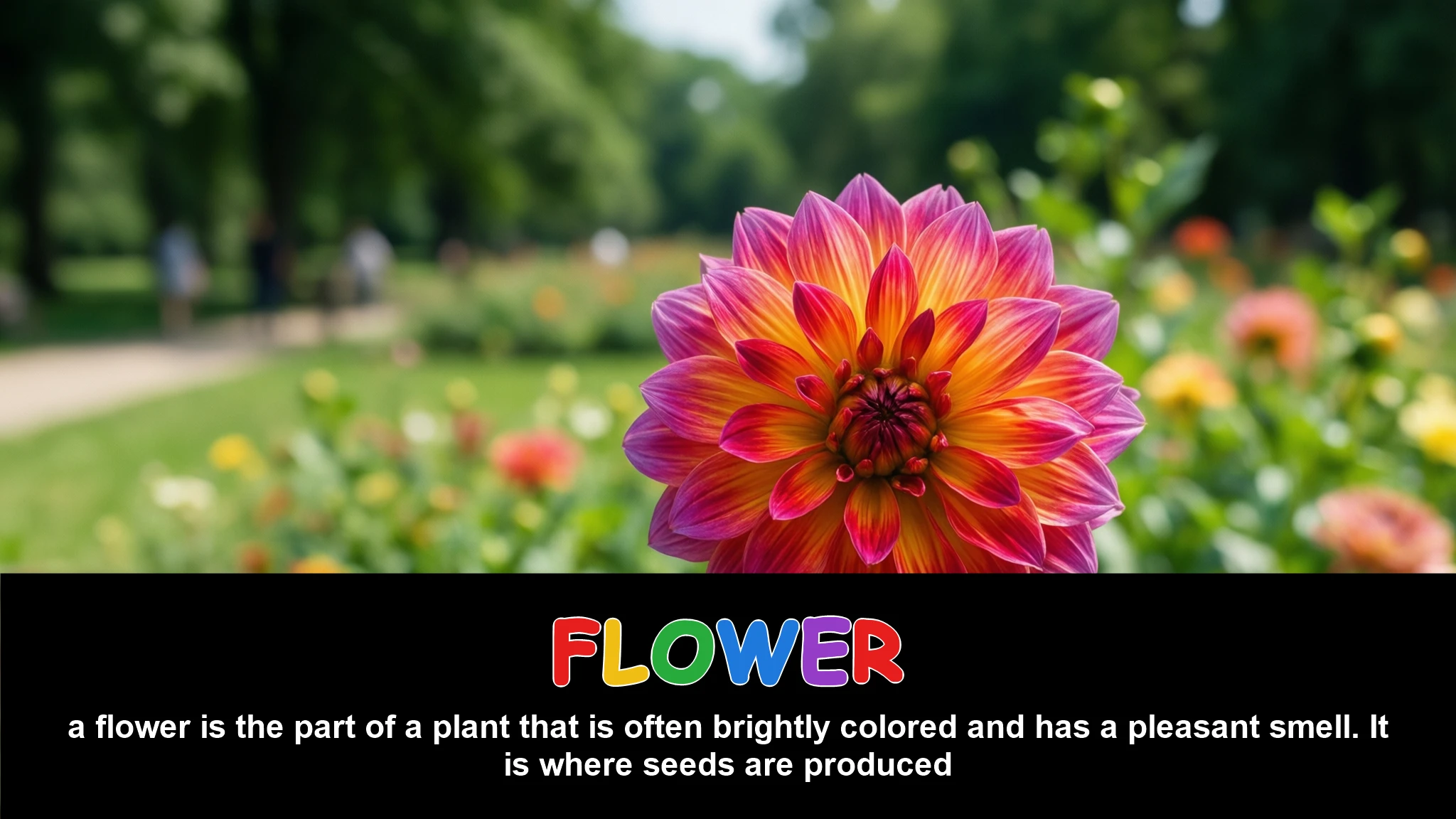 English Illustration for flower